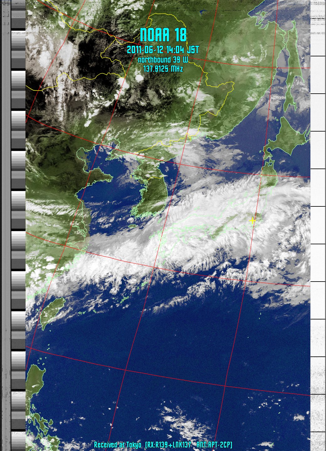 Weather Satellite Images for Tokyo, Japan